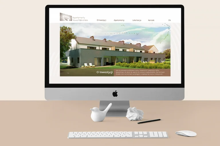 Projekt landing page dla dewelopera