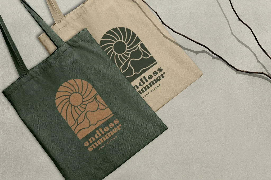 Torby bawełniane z nadrukowanym logo marki